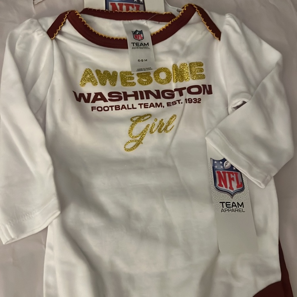 NWT Washington Football Team 3 pc set  Baby Girl Size 6-9M